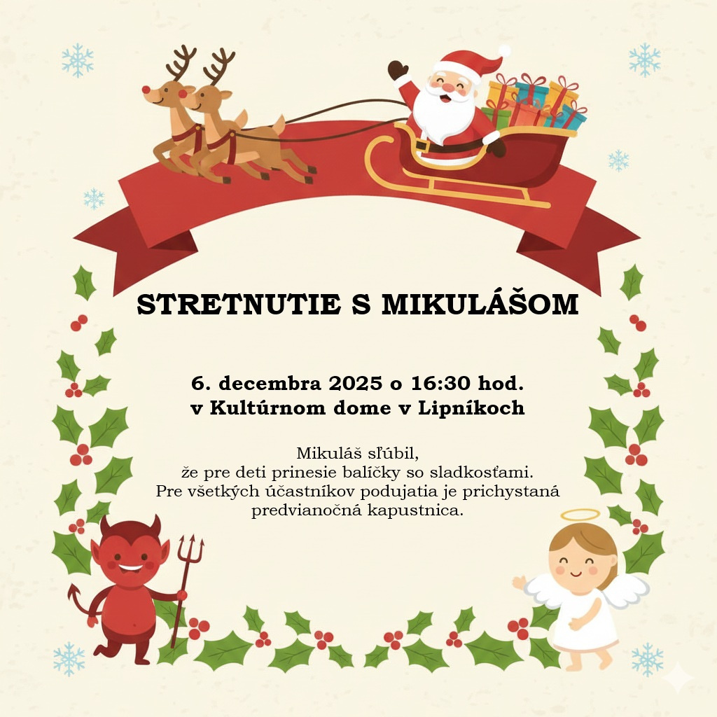 Mikuláš - pozvánka